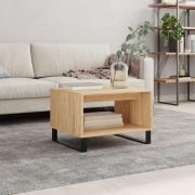 vidaXL Soffbord sonoma-ek 60x50x40 cm konstruerat trä