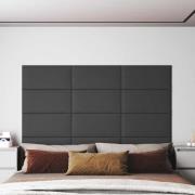 vidaXL Väggpaneler 12 st grå 60x30 cm konstläder 2,16 m²