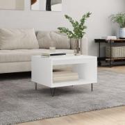 vidaXL Soffbord vit 60x50x40 cm konstruerat trä
