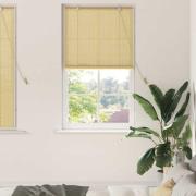 vidaXL Rullgardin med gardiner Natur 80 x 160 cm Bambu