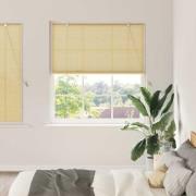 vidaXL Rullgardin med gardiner Natur 140 x 160 cm Bambu