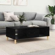 vidaXL Kaffeebord Svart ek 103.5 x 60 x 35 cm Konstruerat trä