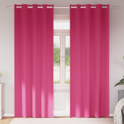 vidaXL Gardiner med gardiner 2 pcs Ljusrosa 245 x 140 cm Polyester