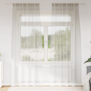 vidaXL Gardiner med gardiner 2 pcs Gräddvit 140 x 245 cm Polyester