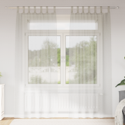 vidaXL Gardiner med gardiner 2 pcs Gräddvit 140 x 245 cm Polyester