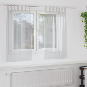vidaXL Gardiner med gardiner 2 pcs Ljusgrå 140 x 140 cm Polyester