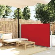 vidaXL Infällbar sidomarkis 100x500 cm röd