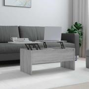 vidaXL Soffbord grå sonoma 102x50,5x46,5 cm konstruerat trä