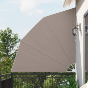 vidaXL Balkongskärm Taupe 210 x 210 cm tyg