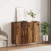 vidaXL Sideboard Brun 90 x 34 x 80 cm Konstruerat trä
