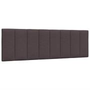 vidaXL Dyna till huvudgavel mörkbrun 160 cm tyg