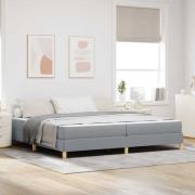 vidaXL Bäddfjäder Taupe, Brun 200 x 200 cm Tyg, Ingenjörsträ