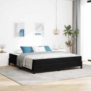 vidaXL Kontinentalsäng med madrass Svart 180 x 200 cm Sammet