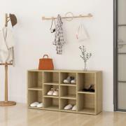 vidaXL Skobänk sonoma-ek 103x30x55 cm konstruerat trä