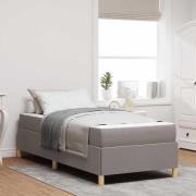 vidaXL Bäddfjäder Övrigt Taupe och vit 90 x 190 cm tyg