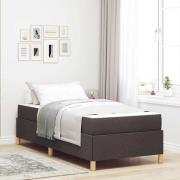 vidaXL Bäddfjäder Övrigt Mörkbrun och Vit 90 x 200 cm tyg