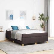 vidaXL Bäddfjäder Övrigt Mörkbrun och Vit 140 x 190 cm tyg