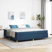 vidaXL Bäddfjäder Övrigt Blå och Mörkblå och Vit 200 x 200 cm tyg