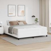vidaXL Sängram med madrass Vit 180 x 200 cm Konstläder
