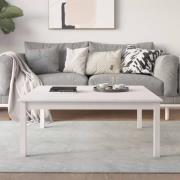 vidaXL Soffbord vit 100x100x40 cm massivt furu