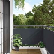 vidaXL Insynsskydd för balkong antracit 700x75 cm PVC