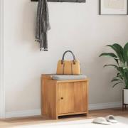 vidaXL Hallbänk SANDNES 45x40x50 cm massiv trä furu