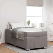 vidaXL Sängram Taupe 120 x 190 cm tyg