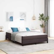vidaXL Bäddfjäder Övrigt Mörkbrun 140 x 190 cm tyg