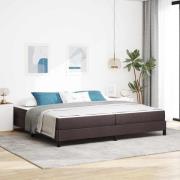 vidaXL Bäddfjäder Övrigt Mörkbrun 200 x 200 cm tyg
