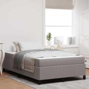 vidaXL Bäddfjäder Taupe 120 x 190 cm tyg