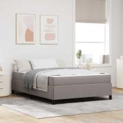 vidaXL Bäddfjäder Taupe 140 x 200 cm tyg