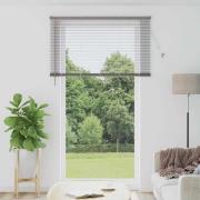 vidaXL Fönsterpersienn med gardiner Silver Aluminium