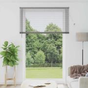vidaXL Fönsterpersienn med gardiner Övrigt Silver 140 x 220 cm Alumini...