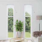 vidaXL Fönsterpersienn med gardiner Manuell Vit Aluminium