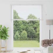 vidaXL Fönsterpersienn med gardiner Vit Aluminium