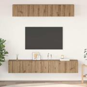 vidaXL TV-bänkset 5 pcs artisan ek 100 x 30 x 30 cm Konstruerat trä