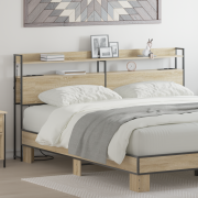 vidaXL Förvaringshuvudgavel Sonoma ek 180 cm Konstruerat trä