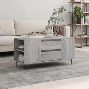 vidaXL Soffbord grå sonoma 102x44,5x50 cm konstruerat trä