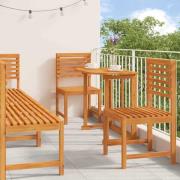 vidaXL Trädgårds Bistro Set 6 pcs Brun massivt akacia