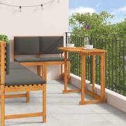 vidaXL Trädgårds Bistro Set 5 pcs Brun Massivt Akaciaträ