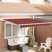 vidaXL Utfällbar markis 300 x 250 cm orange och brun