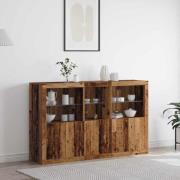 vidaXL Sideboard Gammalt trä 162 x 37 x 100 cm Konstruerat trä
