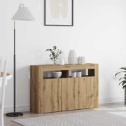 vidaXL Sideboard Artisan Ek 116 x 30 x 75 cm Konstruerat trä