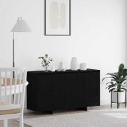 vidaXL Sideboard Svart ek 135 x 41 x 69 cm Konstruerat trä