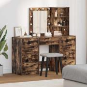 vidaXL Smyckebord med låda 3 pcs Brun 40 x 41 x 135 cm Konstruerat trä
