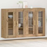 vidaXL Väggskåp 2 pcs artisan ek 69.5 x 34 x 90 cm Konstruerat trä