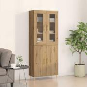vidaXL Skåp 2 pcs artisan ek 69.5 x 34 x 180 cm Konstruerat trä