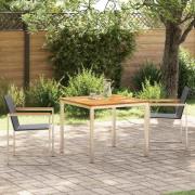 vidaXL Trädgårdsmöbelset 3 pcs Massivt teakträ
