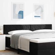 vidaXL LED huvuddyna Svart 200 cm Sammet