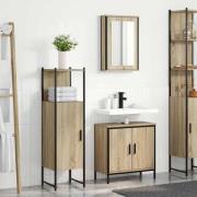 vidaXL Badrumsmöbelset 3 pcs Brun 60 x 30 x 60 cm Konstruerat trä